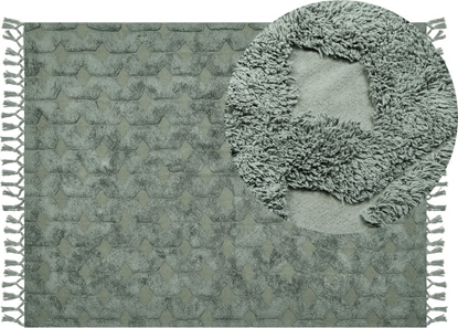 Изображение Beliani Dywan baweniany 140 x 200 cm zielony KARS