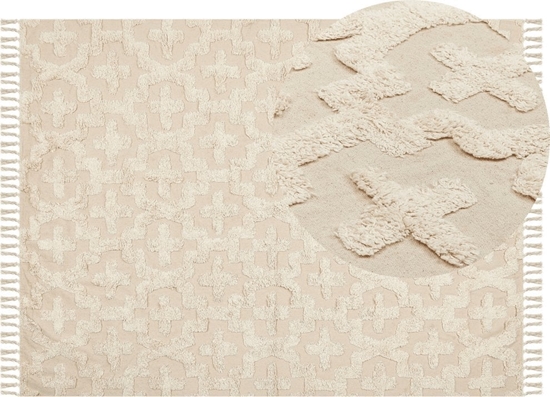 Picture of Beliani Dywan baweniany 160 x 230 cm beowy ITANAGAR!