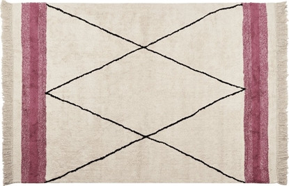 Picture of Beliani Dywan baweniany 160 x 230 cm beowo-róowy AFSAR!