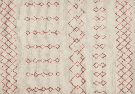 Изображение Beliani Dywan baweniany 160 x 230 cm beowo-róowy BUXAR!