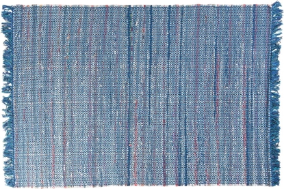 Attēls no Beliani Dywan baweniany 160 x 230 cm niebieski BESNI