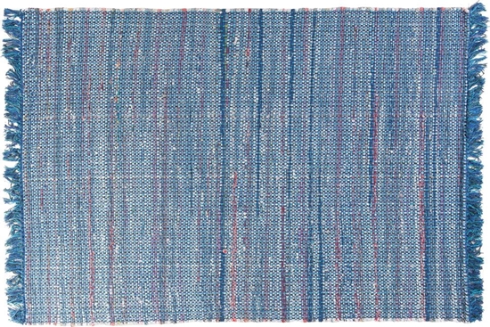 Изображение Beliani Dywan baweniany 160 x 230 cm niebieski BESNI