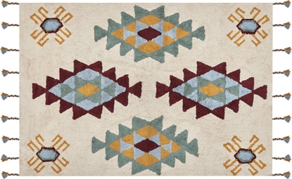 Attēls no Beliani Dywan baweniany 160 x 230 cm wielokolorowy DUZCE!