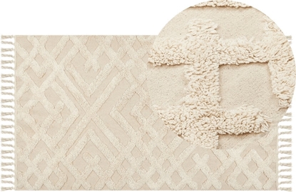 Attēls no Beliani Dywan baweniany 80 x 150 cm beowy ARDAHAN!