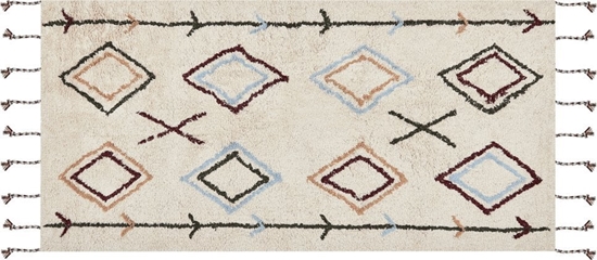 Picture of Beliani Dywan baweniany 80 x 150 cm beowy CORUM!