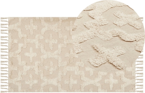 Picture of Beliani Dywan baweniany 80 x 150 cm beowy ITANAGAR!