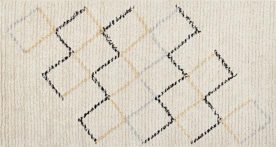 Изображение Beliani Dywan baweniany 80 x 150 cm beowy TEZPUR!