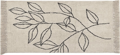 Attēls no Beliani Dywan baweniany 80 x 150 cm beowo-czarny SAZLI!