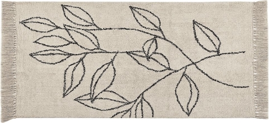 Picture of Beliani Dywan baweniany 80 x 150 cm beowo-czarny SAZLI!