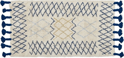 Attēls no Beliani Dywan baweniany 80 x 150 cm beowo-niebieski ERZINCAN!