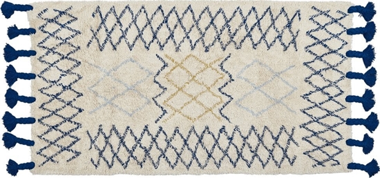 Picture of Beliani Dywan baweniany 80 x 150 cm beowo-niebieski ERZINCAN!