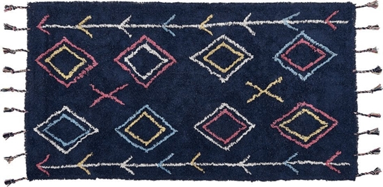 Picture of Beliani Dywan baweniany 80 x 150 cm czarny CORUM!