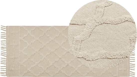 Picture of Beliani Dywan baweniany 80 x 230 cm beowy TOZLU!