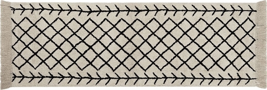 Picture of Beliani Dywan baweniany 80 x 230 cm beowy z czarnym BOZKIR!