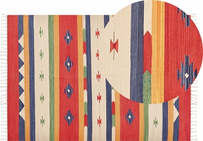 Attēls no Beliani Dywan baweniany kilim 140 x 200 cm wielokolorowy ALAPARS