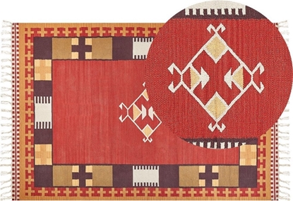 Attēls no Beliani Dywan baweniany kilim 200 x 300 cm wielokolorowy PARAKAR