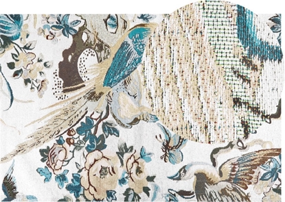 Attēls no Beliani Dywan baweniany motyw ptaków 200 x 300 cm wielokolorowy ARIHA