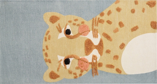 Picture of Beliani Dywan dziecicy baweniany motyw lamparta 80 x 150 cm óto-szary TANGSE