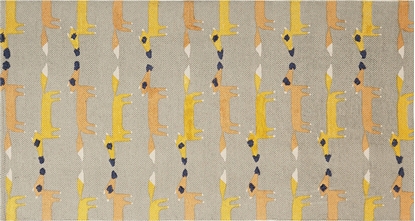 Attēls no Beliani Dywan dziecicy baweniany motyw lisa 80 x 150 cm szary BANKGO