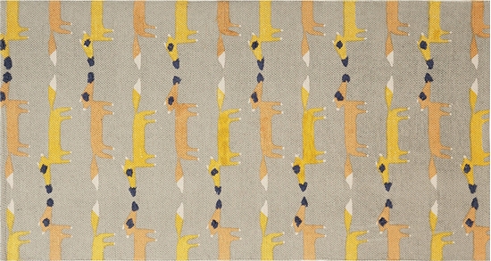 Picture of Beliani Dywan dziecicy baweniany motyw lisa 80 x 150 cm szary BANKGO