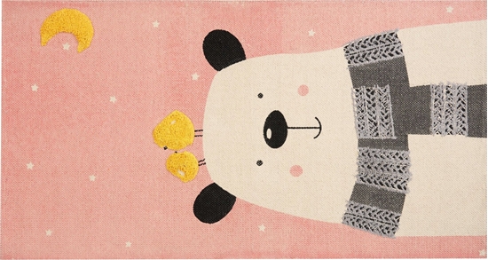 Picture of Beliani Dywan dziecicy baweniany motyw misia 80 x 150 cm wielokolorowy TAPAK