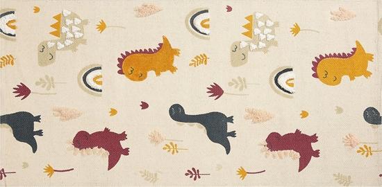 Picture of Beliani Dywan dziecicy baweniany w dinozaury 80 x 150 cm wielokolorowy TIOP