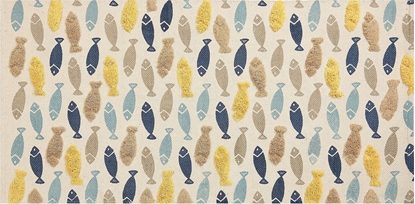 Attēls no Beliani Dywan dziecicy baweniany w rybki 80 x 150 cm wielokolorowy IPUH