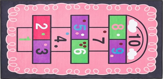 Picture of Beliani Dywan dziecicy gra w klasy 80 x 150 cm róowy HONAZ