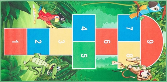 Picture of Beliani Dywan dziecicy gra w klasy 80 x 150 cm zielony BABADAG