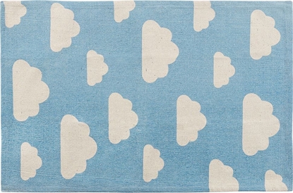 Attēls no Beliani Dywan dziecicy motyw chmur 60 x 90 cm niebieski GWALIJAR