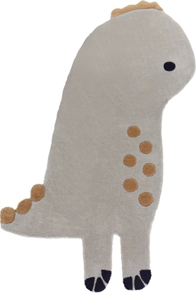 Attēls no Beliani Dywan dziecicy weniany dinozaur 100 x 160 cm szary DINO