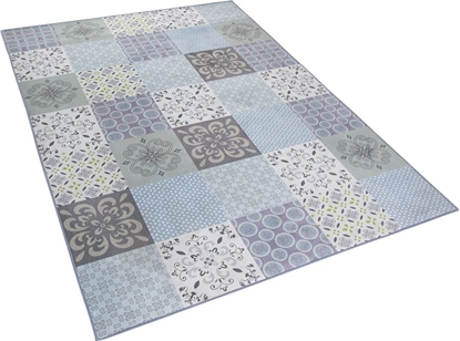 Attēls no Beliani Dywan mozaika 140 x 200 cm wielokolorowy INKAYA