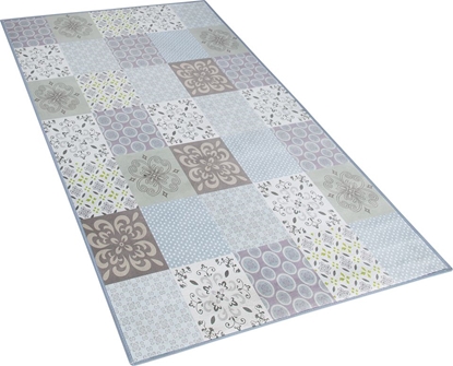 Attēls no Beliani Dywan mozaika 80 x 150 cm wielokolorowy INKAYA