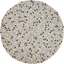 Attēls no Beliani Dywan okrgy z filcowych kulek 140 cm jasnoszary PENEK