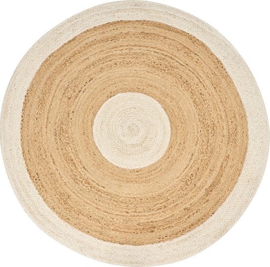 Picture of Beliani Dywan okrgy z juty ø 140 cm beowo-biay YAYALAR