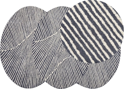 Attēls no Beliani Dywan owalny weniany 140 x 200 cm beowo-niebieski ZABOL