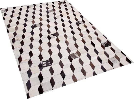 Picture of Beliani Dywan patchwork skórzany 140 x 200 cm biay ALPKOY