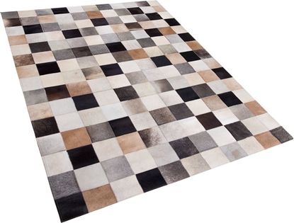 Attēls no Beliani Dywan patchwork skórzany 160 x 230 cm wielokolorowy SOKE