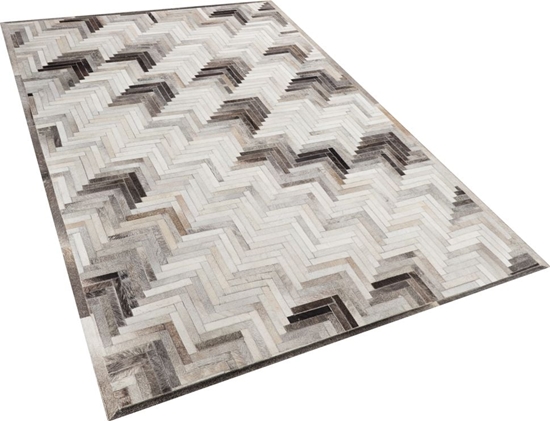 Picture of Beliani Dywan skórzany 140 x 200 cm szaro-beowy ARSUZ