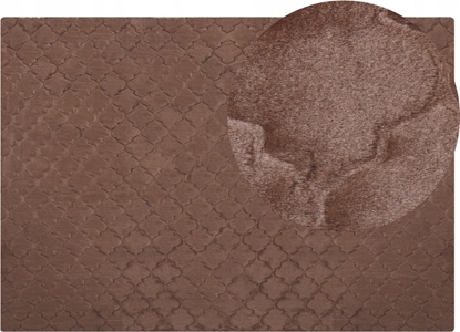 Attēls no Beliani Dywan sztuczne futro królika 160 x 230 cm brzowy GHARO