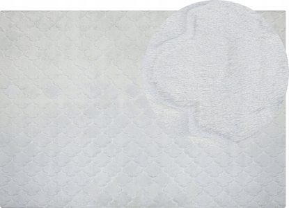 Attēls no Beliani Dywan sztuczne futro królika 160 x 230 cm jasnoszary GHARO