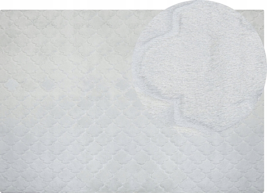 Picture of Beliani Dywan sztuczne futro królika 160 x 230 cm jasnoszary GHARO