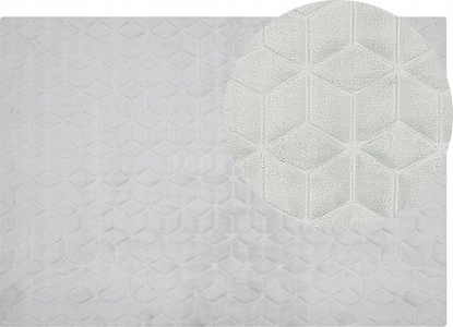 Attēls no Beliani Dywan sztuczne futro królika 160 x 230 cm mitowy szary THATTA