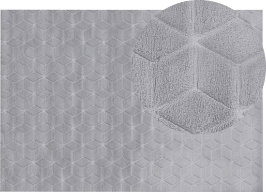 Picture of Beliani Dywan sztuczne futro królika 160 x 230 cm szary THATTA