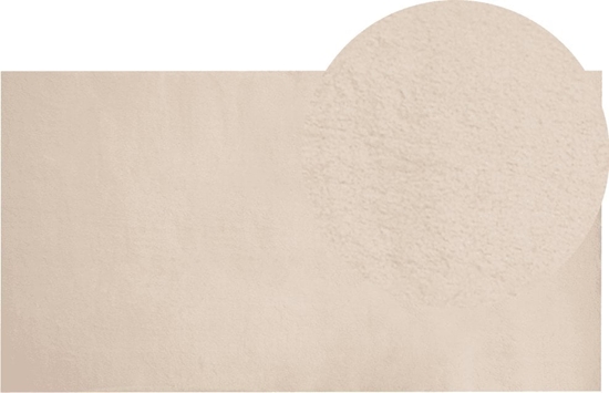 Picture of Beliani Dywan sztuczne futro królika 80 x 150 cm beowy MIRPUR