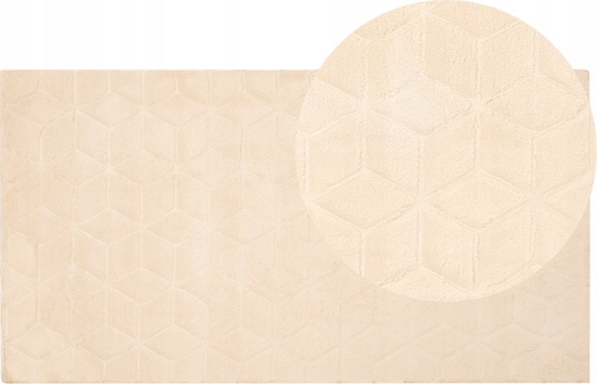 Picture of Beliani Dywan sztuczne futro królika 80 x 150 cm beowy THATTA