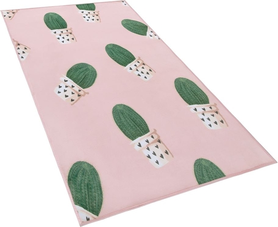 Picture of Beliani Dywan w kaktusy 80 x 150 cm róowy ELDIVAN