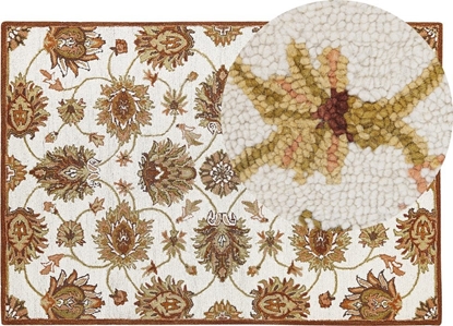 Attēls no Beliani Dywan Weniany 140 X 200 Cm Beowo-brzowy Ezine!