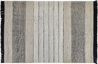 Attēls no Beliani Dywan weniany 140 x 200 cm beowo-czarny YAZLIK