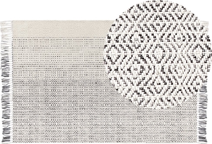 Attēls no Beliani Dywan weniany 140 x 200 cm biao-szary OMERLI Bel